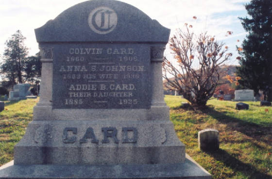 Addie B. Card's headstone