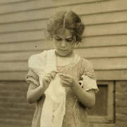 Carmina Caruso, Somerville, Massachusetts, August 1912. Photo by Lewis Hine.