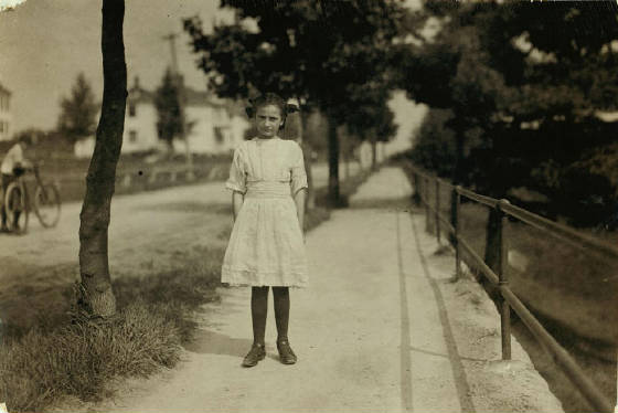 Clarinda Morin, Winchendon, Massachusetts, September 3, 1911. Photo by Lewis Hine