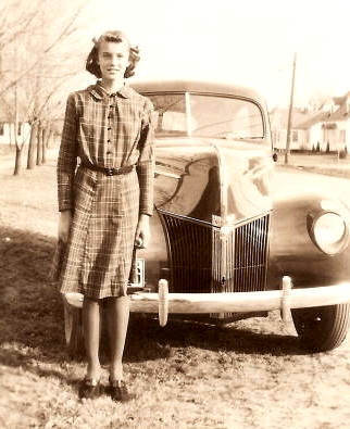 Claudine Abele, about age 13, circa 1941