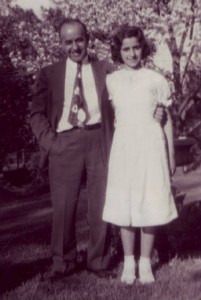 Elias Joseph and daughter Madeline, 1950. Photo provided by family.