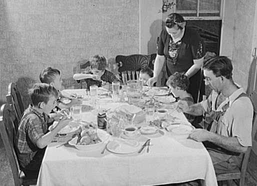 William Gaynor family, Fairfield, Vermont, September 1941. Photo by Jack Delano.