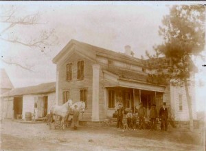 Noah Allen on far right, at Allen homestead, circa 1914. photos provided by descendants.