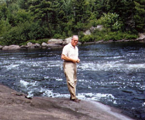 Orie Fugate in the Adirondacks, mid-1950s.