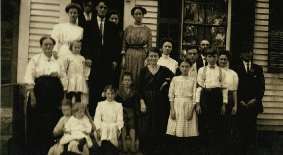 The family of Benoit and Hermine Paquet, Winchendon, Mass, September 3, 1911. Photo by Lewis Hine.