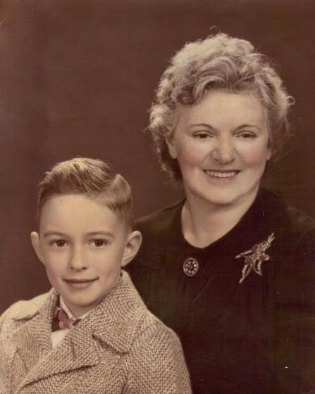 Photo2.JPG Rosina Goyette Gagnon and son Donald in the mid-1940s.