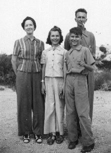 Jeff Miller and wife Vera, with Ozella and Sammy, circa 1940. Photo provided by family.