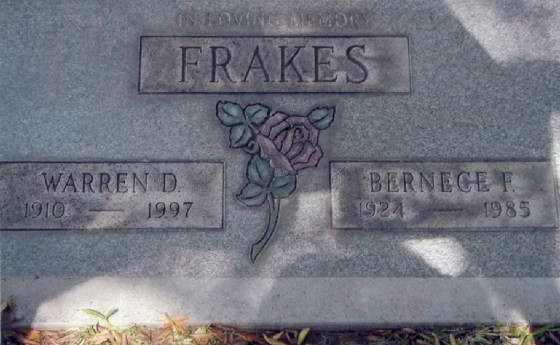 Frakes Family Grave