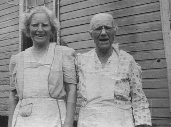 Mattie and mother Catherine, circa 1950.