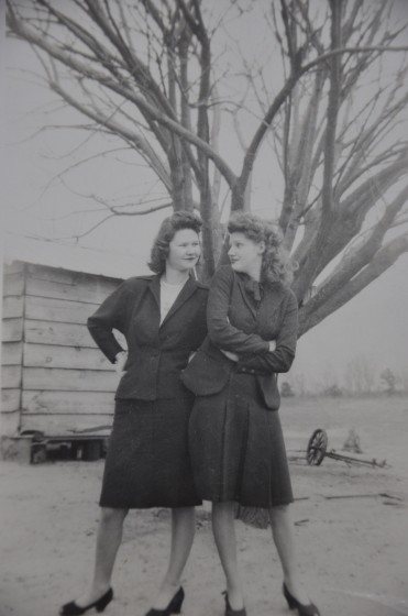 (L-R): Hazel, Richard's daughter, and Margaret, John's daughter.