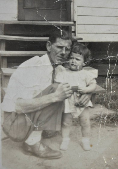 John Padgett and granddaughter Dianne, 1947. 