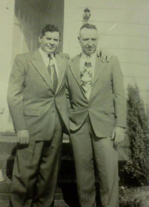 (L-R): Lalar's son Ralph Cook, and her husband Clem Cook.