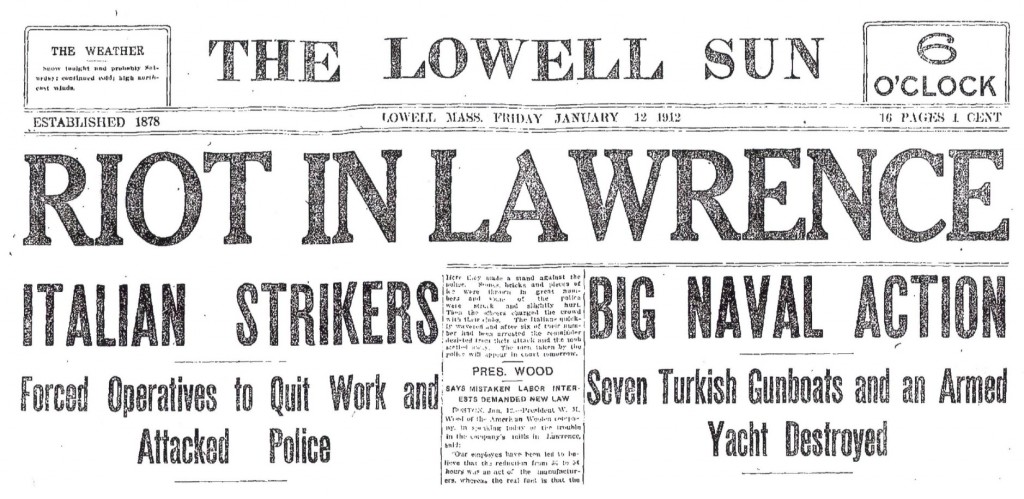 Lowell (MA) Sun, January 12, 1912.