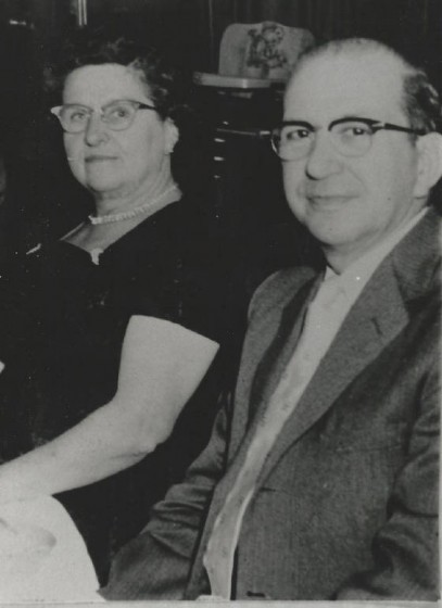 Sylva (about 50 years old) and Aurore Marcil, circa 1950.