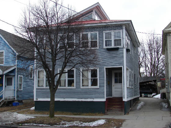 212 Park Street, Burlington, Vermont, 2011. House was recently remodeled. Photo by Robert Manning.