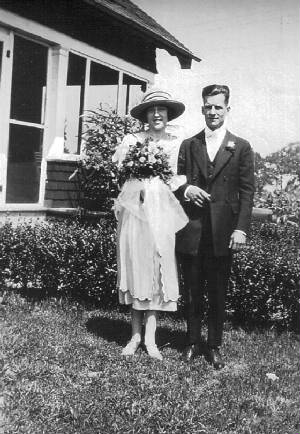 Albert and Mildred Buecher, August 10, 1921.