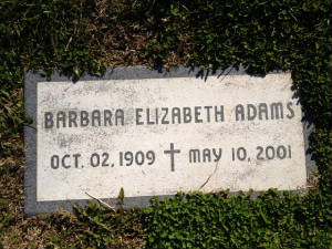 Calvary Cemetery, Santa Barbara, California. Courtesy of FindAGrave.com.