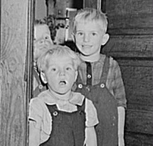 Front to back: Edgar, Oliver Jr. & Neil Bettenhausen, 1940.