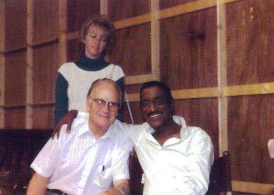 Edward Capps Jr., Sammy Davis Jr., and Barbara Toro, 1984.