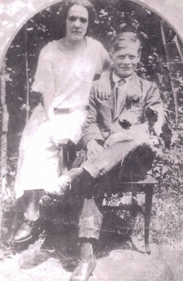 George and Lillie Blizzard on their wedding day.