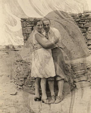 Guido and Sarah Centola (pregnant with first child Guido) in New Mexico, 1930.