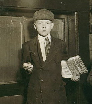 Harvey Schneider, 1912. Photo by Lewis Hine.