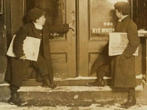 Joseph (left) & Meyer Bishop, 1909. Photo by Lewis Hine.