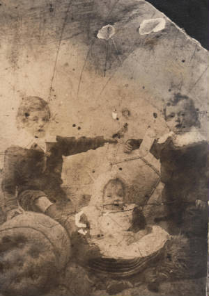 (L-R): Meyer, Celia & Joseph Bishop, Manchester, England, 1900.