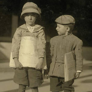 Odell McDuffey and Sam Stillman, 1913. Photo by Lewis Hine.