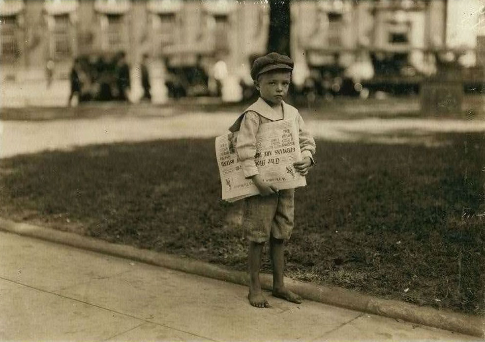 Phares Beville, 7 years old, Mobile, Alabama, Oct. 22, 1914. Photo by Lewis Hine.