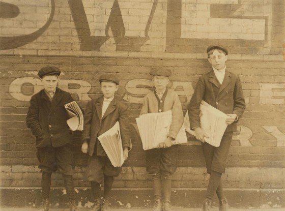 Raymond Klose (right), St. Louis, MO, May 5, 1910. Photo by Lewis Hine