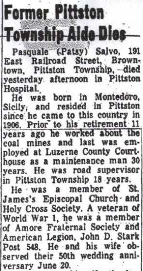 Excerpt from obituary, published June 24, 1969.