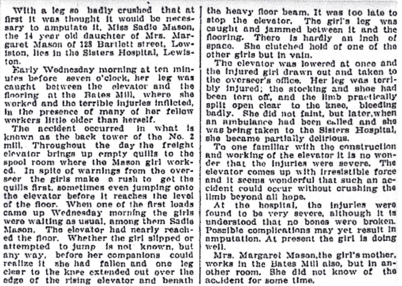 Lewiston Evening Journal, July 12, 1906.