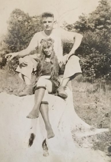 Sadie Kelly and husband-to-be George Dillman, circa 1922.